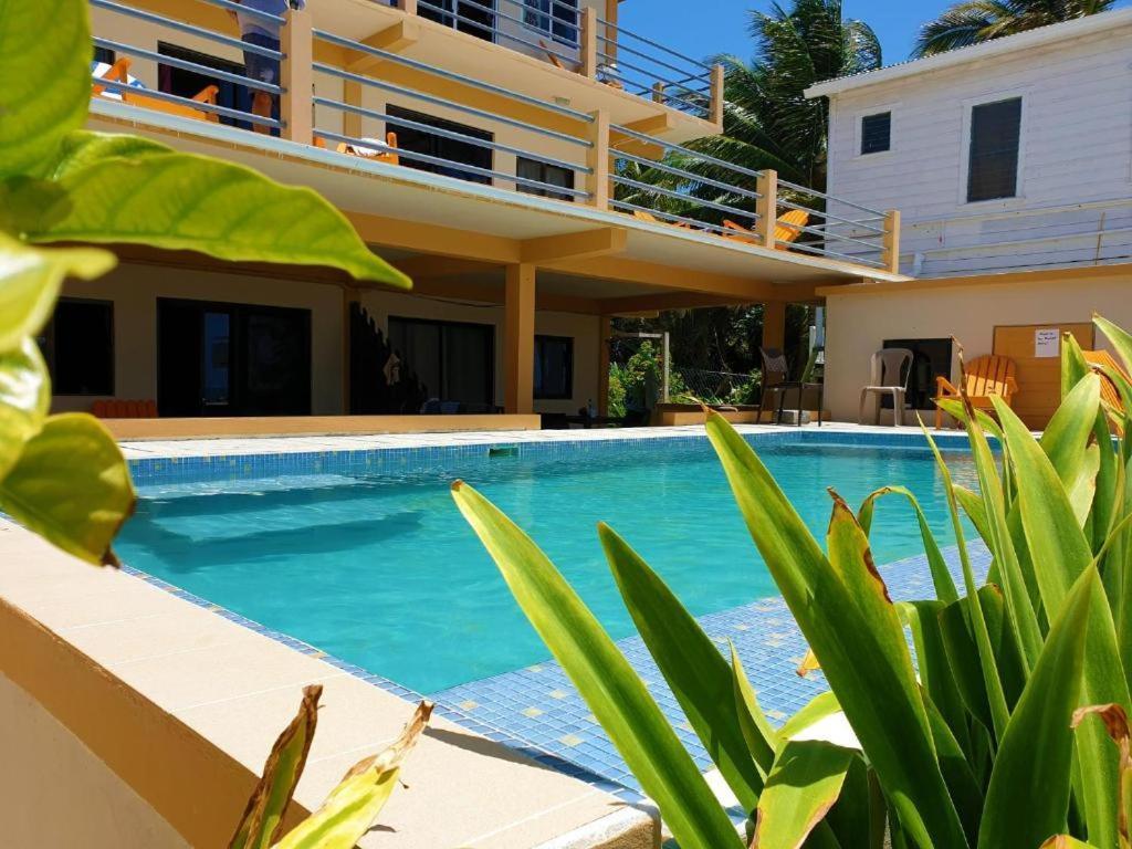 Beach Club Budget Rooms At Popeyes Caye Caulker Esterno foto