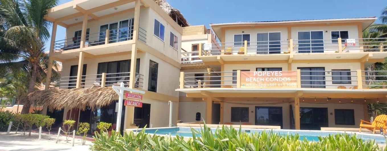 Beach Club Budget Rooms At Popeyes Caye Caulker Esterno foto